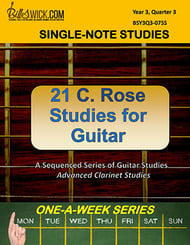 Bill Swick's C. Rose Studies for Guitar Guitar and Fretted sheet music cover Thumbnail